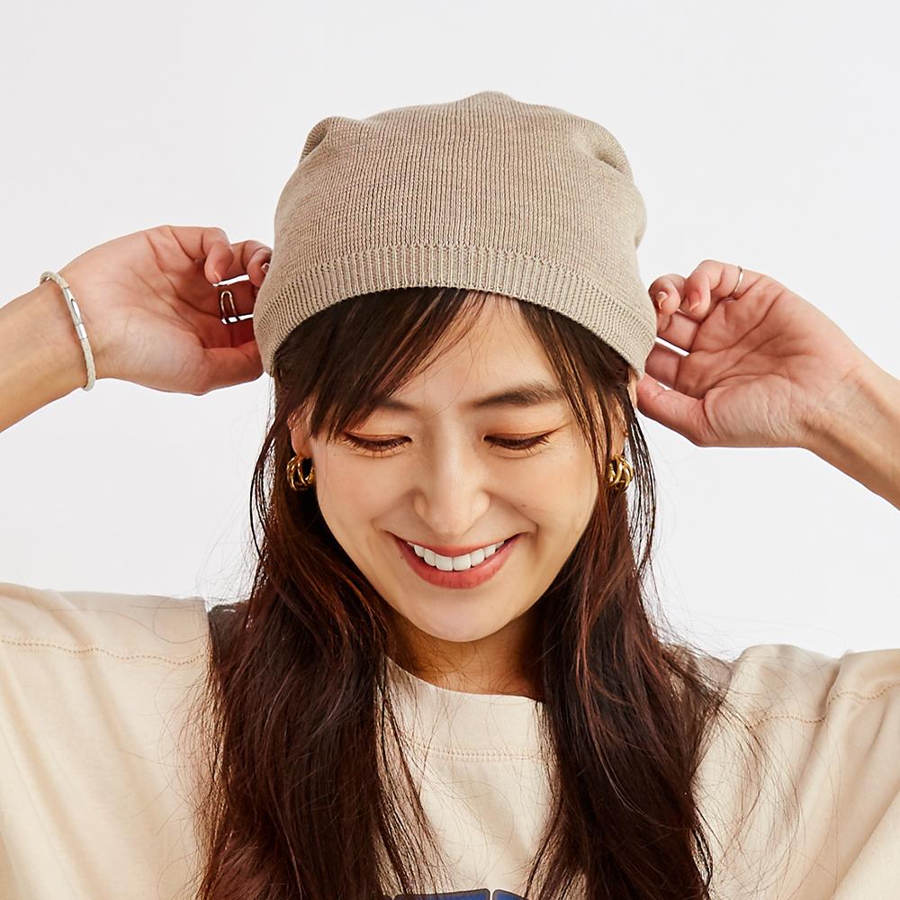 ナイトキャップ風ニット