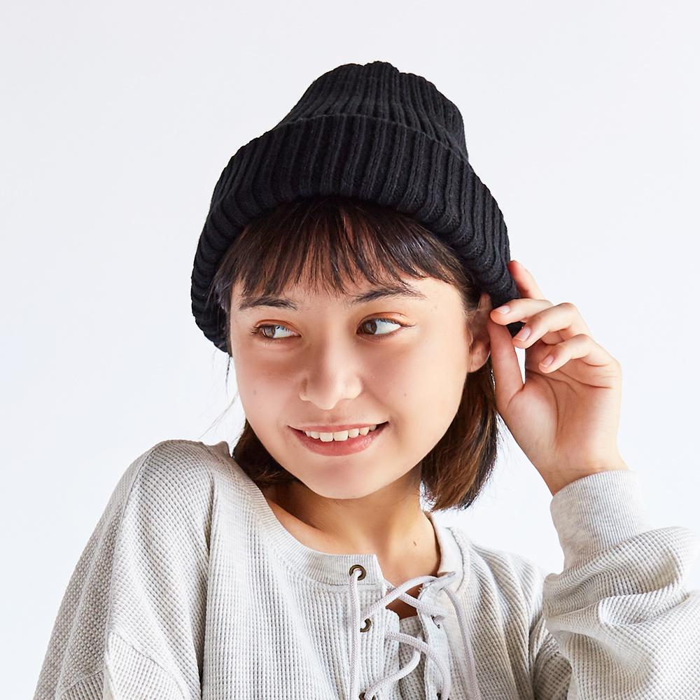 2重シンプルニットワッチ – イチヨンプラス / 帽子通販