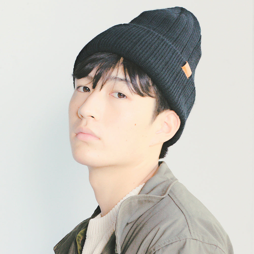 革パッチ付き太リブワッチ