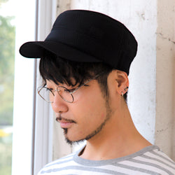 メッシュリブワークキャップ