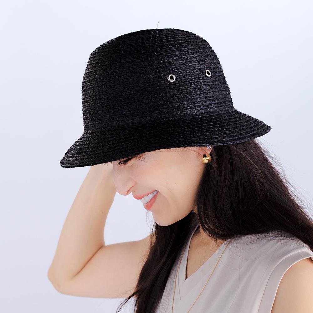 ラフィアブレード ハトメ付メトロハット