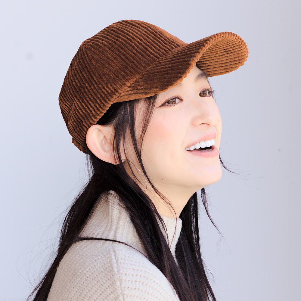コーデュロイキャップ