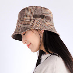 ウールチェックベルト付 バケハ