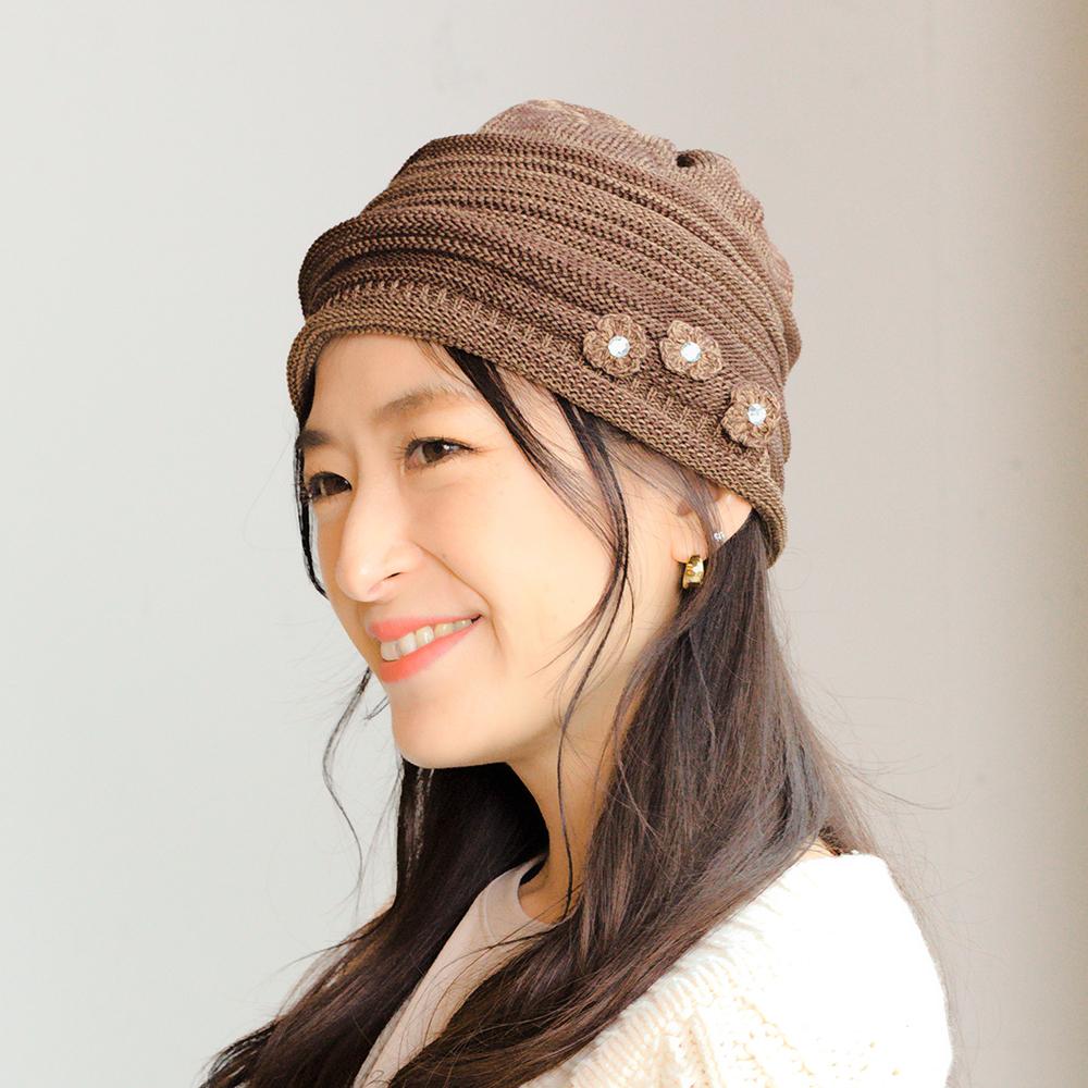 outlast花つきフードニット