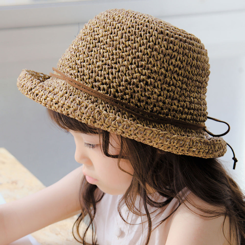 ワックスコード巻きPコマ編み