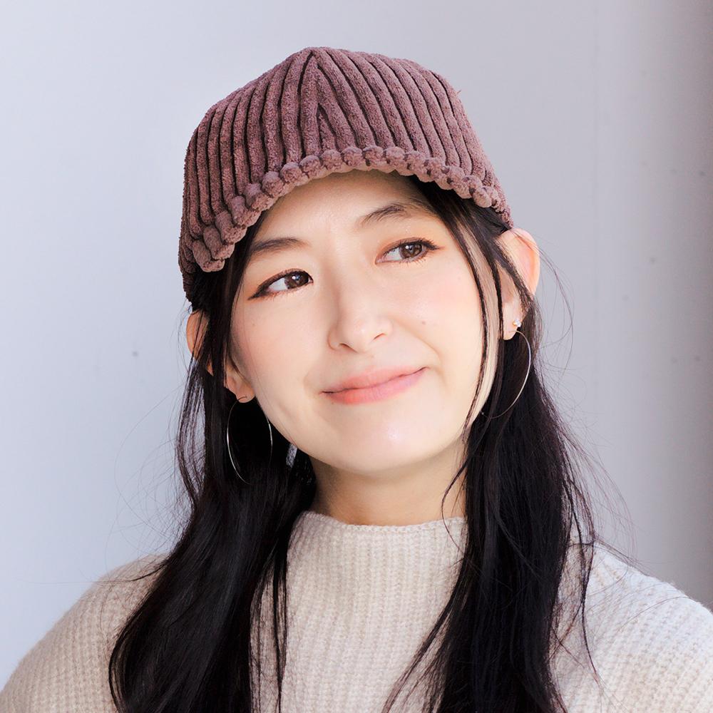太コーデュロイキャップ