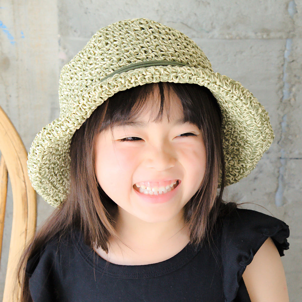 ワックスコード巻きPコマ編み