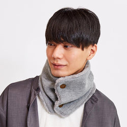 ボタン付内側ボアネックウォーマー