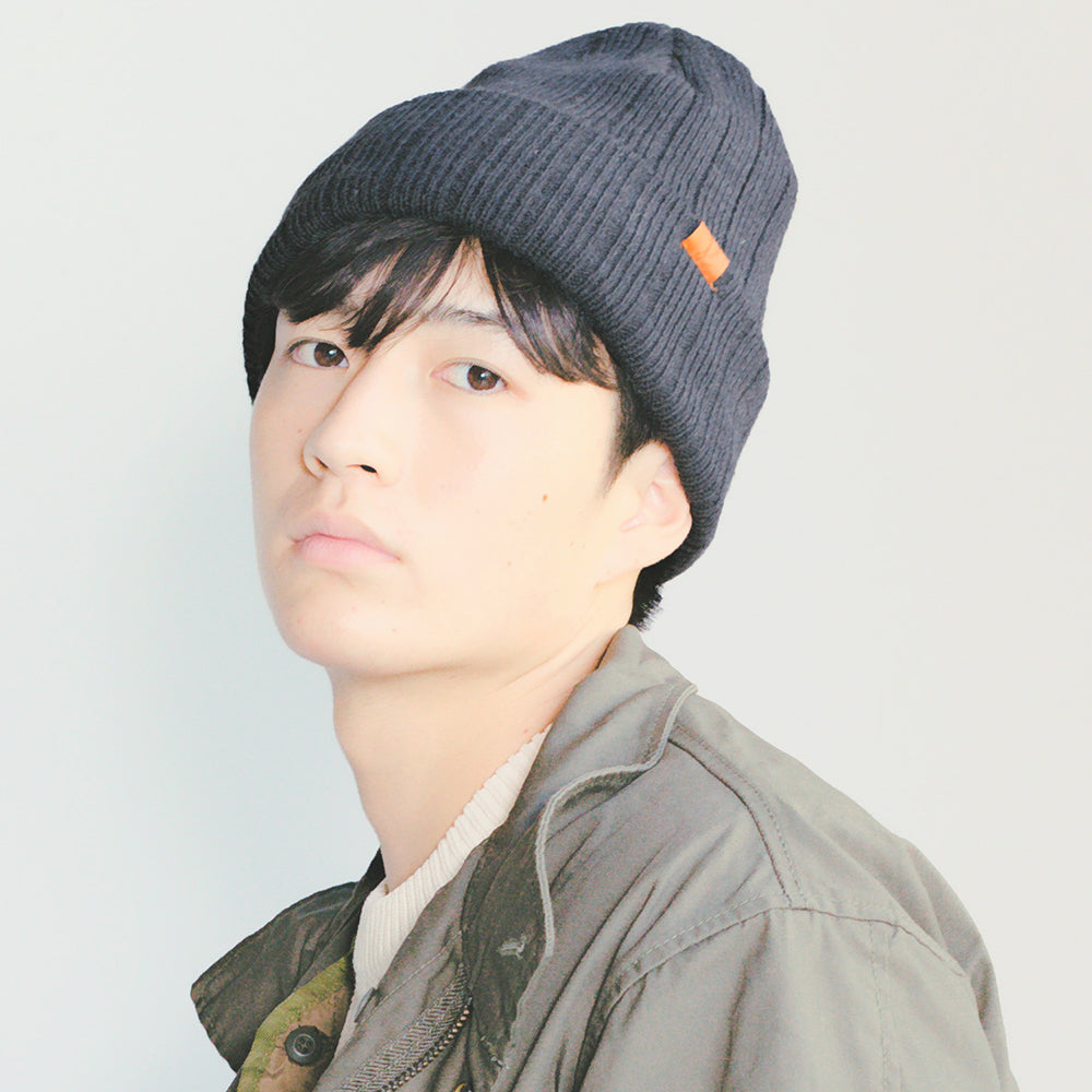 革パッチ付き太リブワッチ