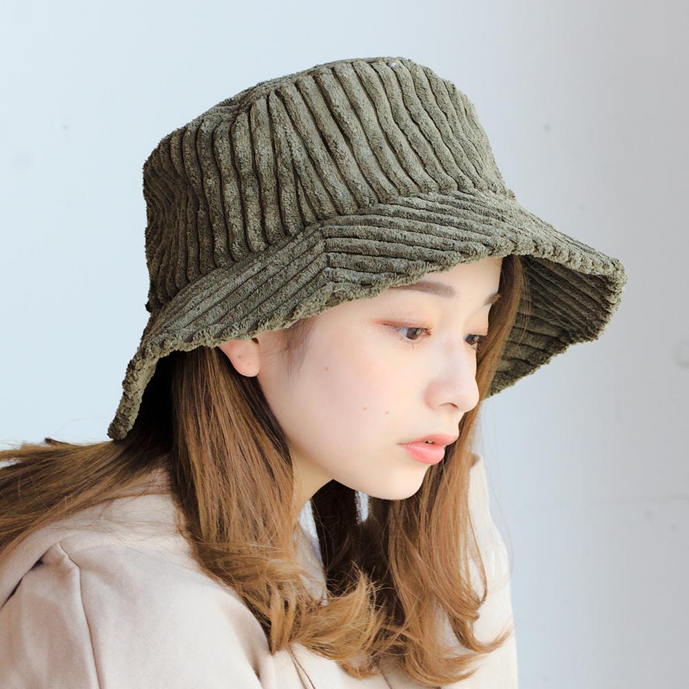 太コーデュロイバケットハット