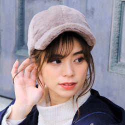 フェイクラビットファーキャップ