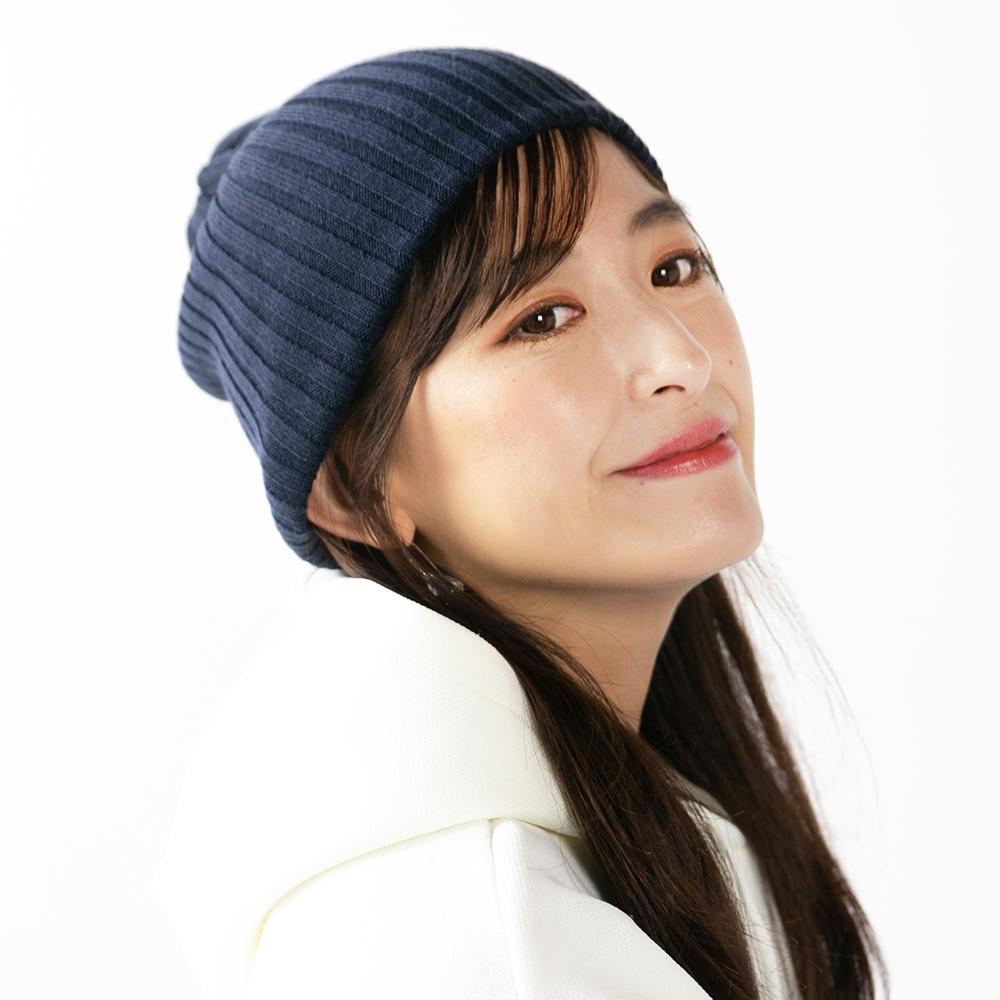 国産毛混リブ編みシンプルワッチ