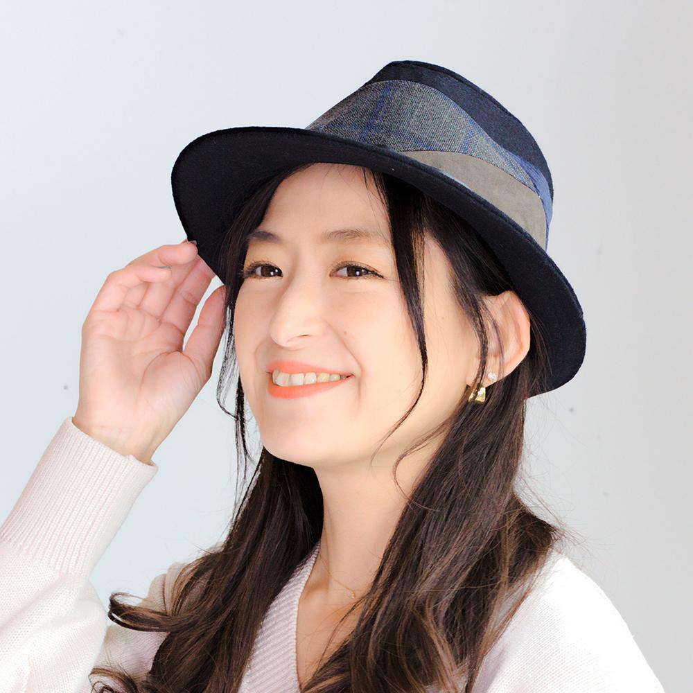 スエード掛け合わせ中折