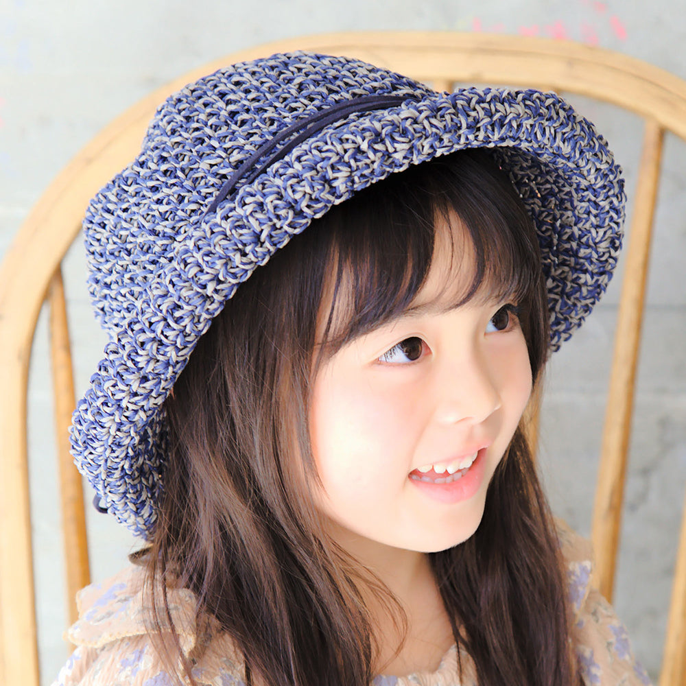 ワックスコード巻きPコマ編み