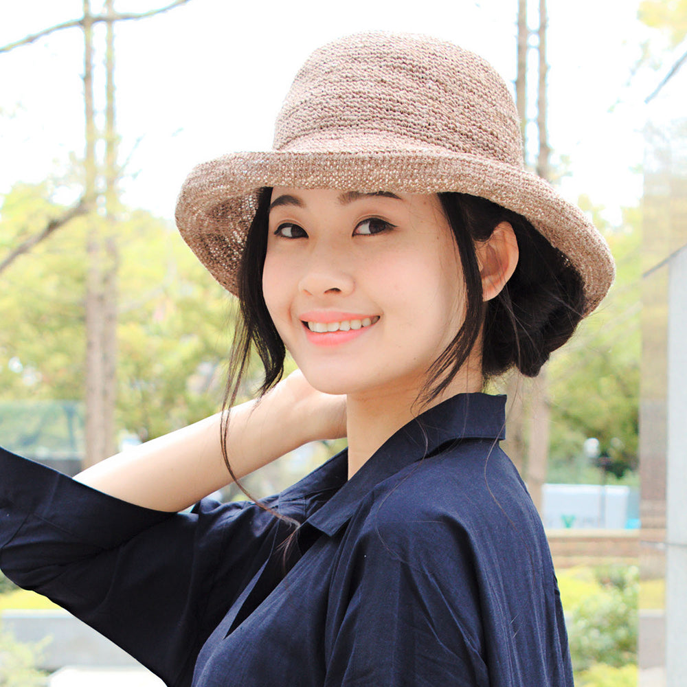 麻サーモ糸のつば広