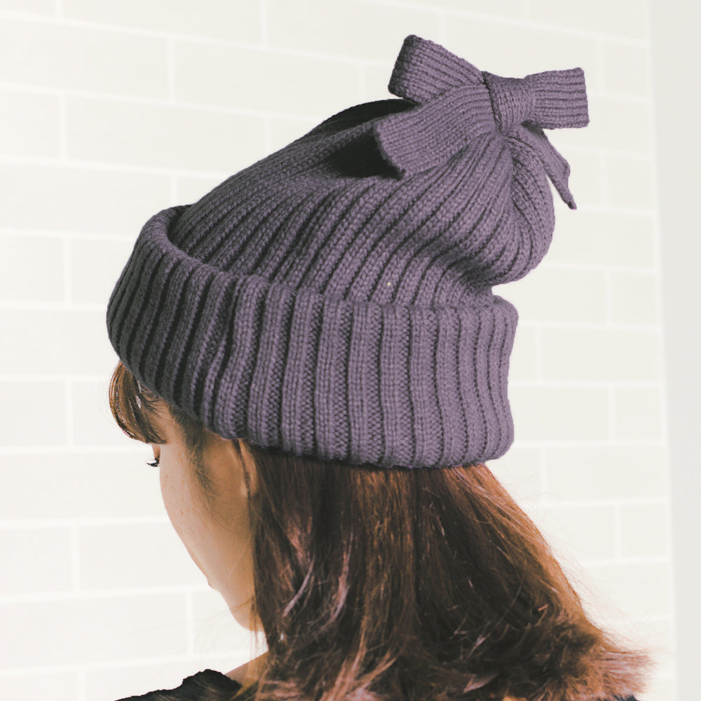 2wayリボン帽子マフラー