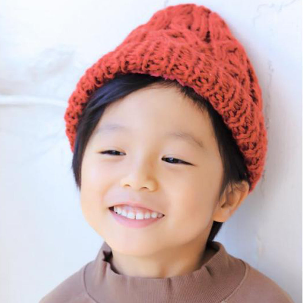 内ボアウールケーブル編みワッチ