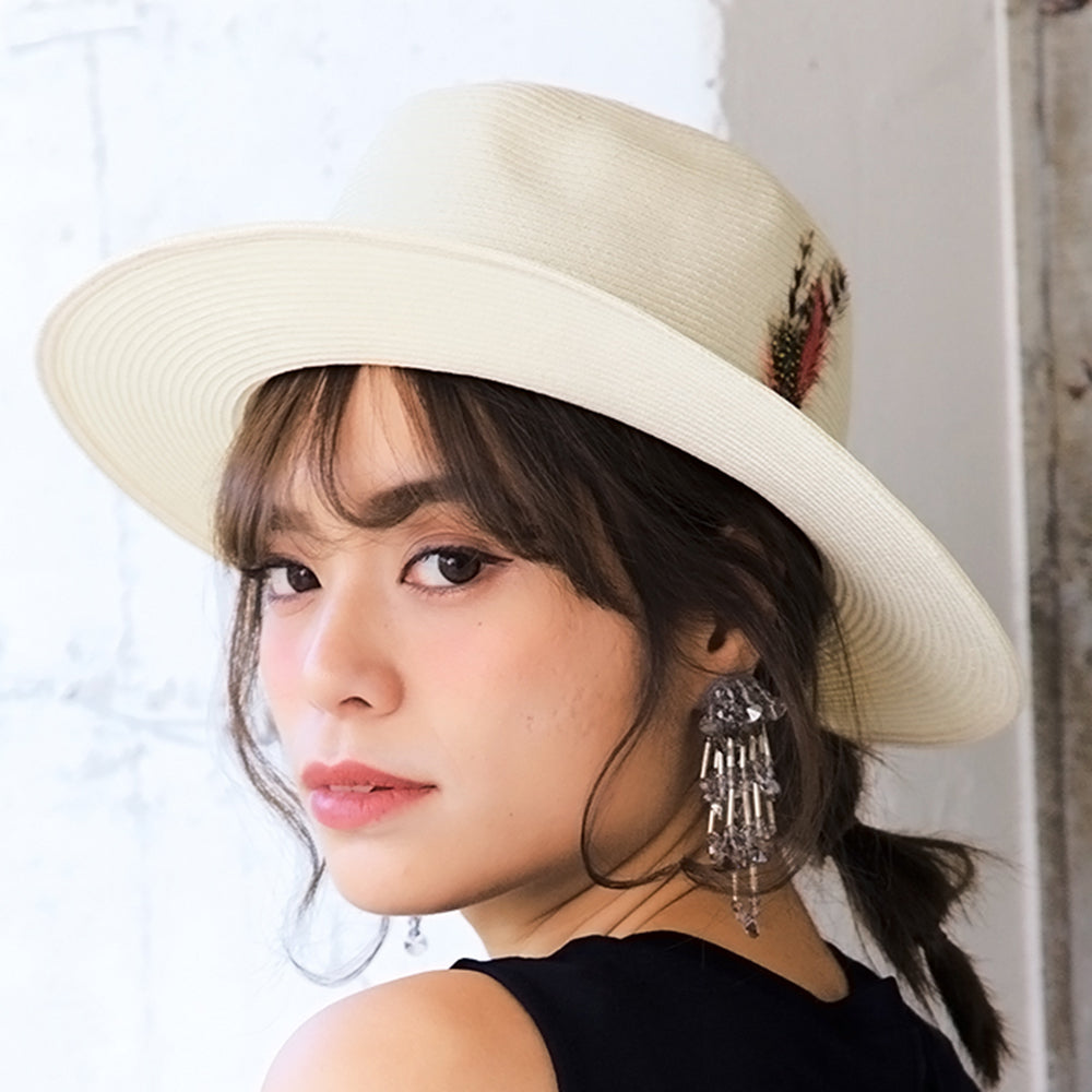 PPブレードフェザー付き中折中ツバ