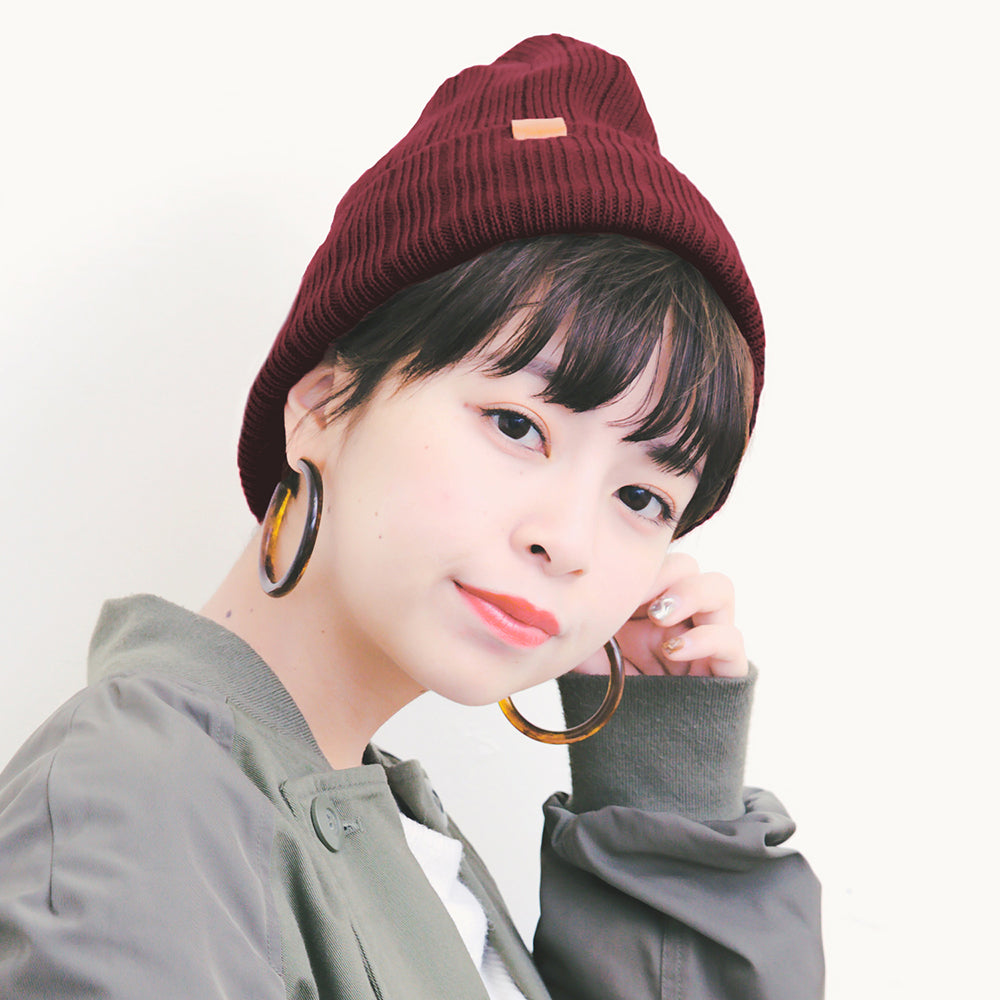 革パッチ付き太リブワッチ