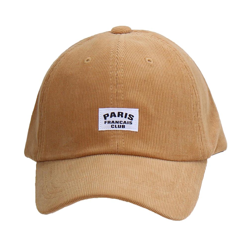 PARISタグコーデュロイキャップ