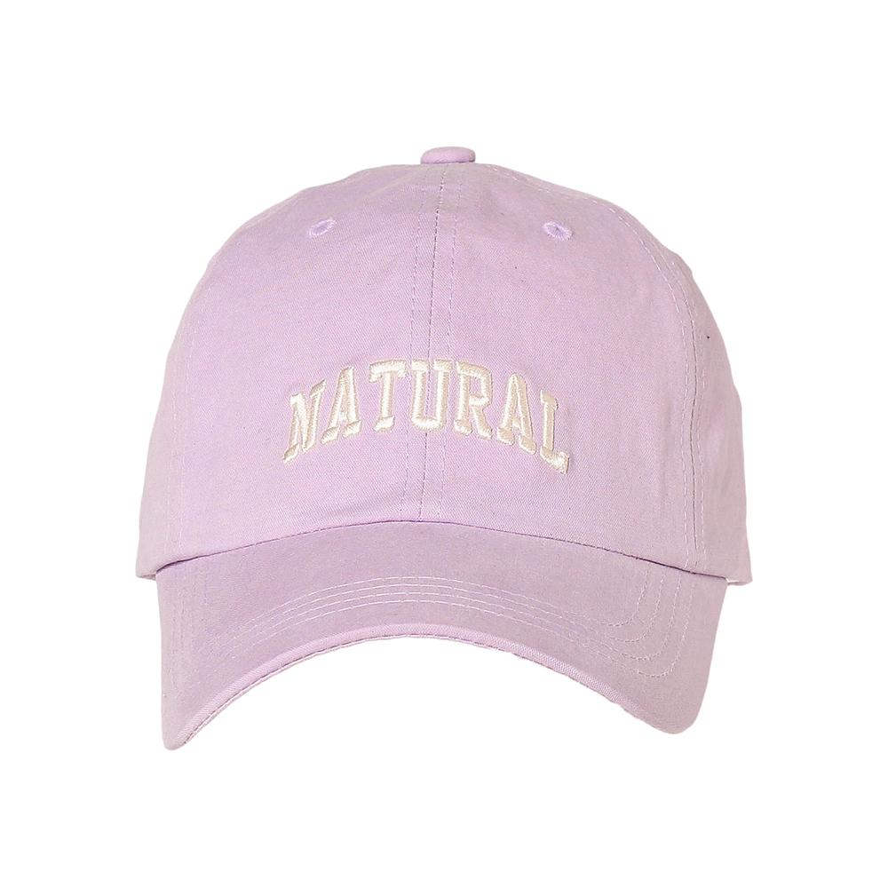 コットンNATURAL刺繍キャップ