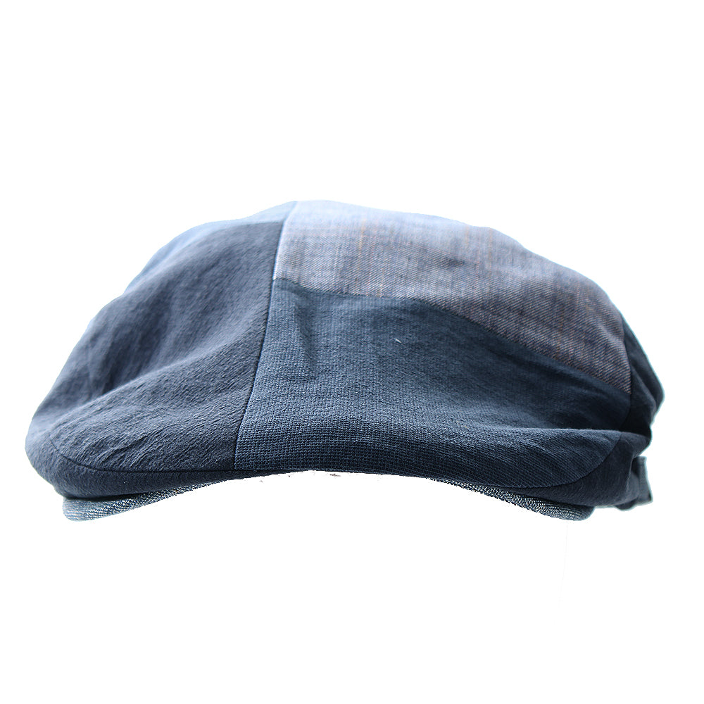 インディゴ系パッチワークハンチング