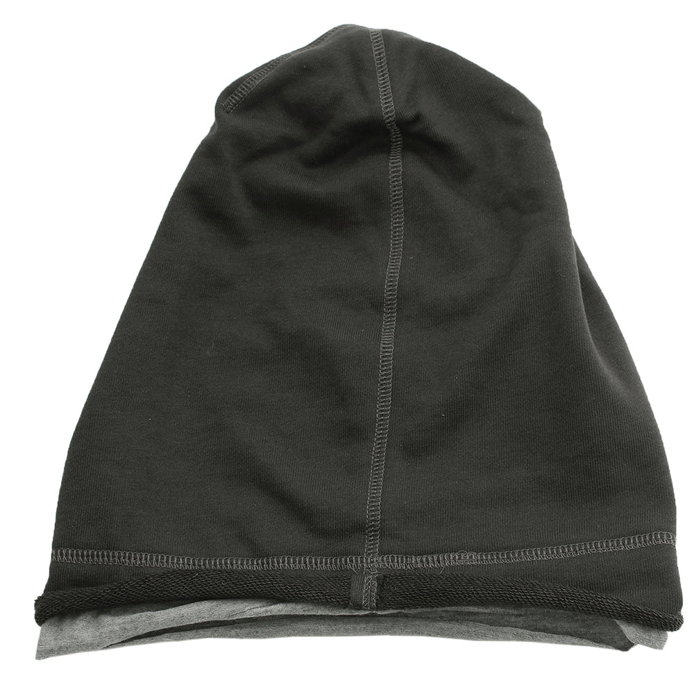 レイヤードゆったりニット帽