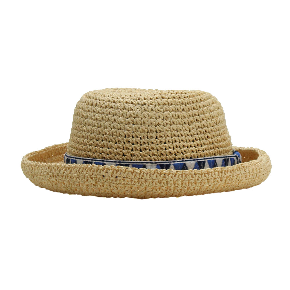 ペーパ細編みチロリアン巻セーラー