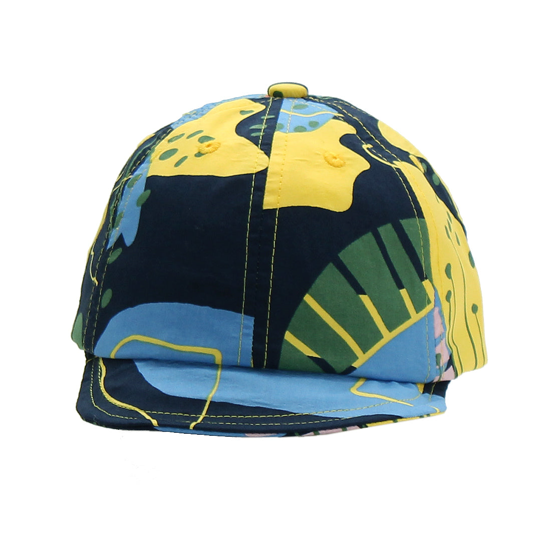 幾何プリントキャップ