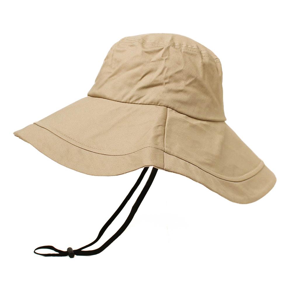 ツバ広UVハット