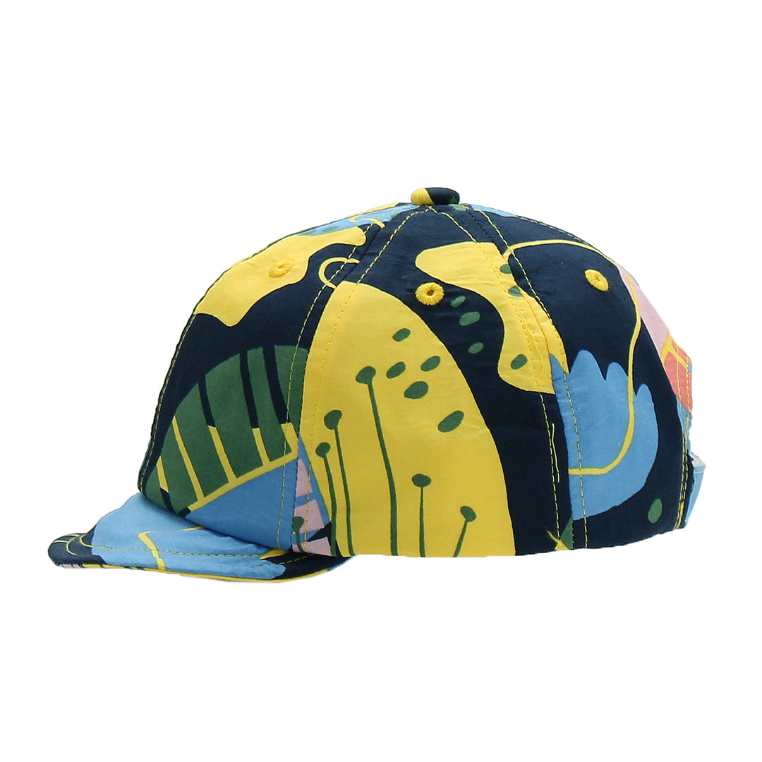 幾何プリントキャップ