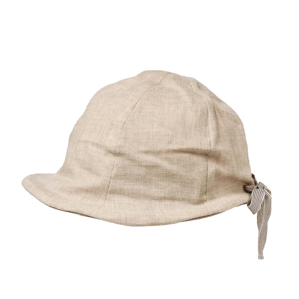 小ツバコットンガーゼ後ろテープリボン