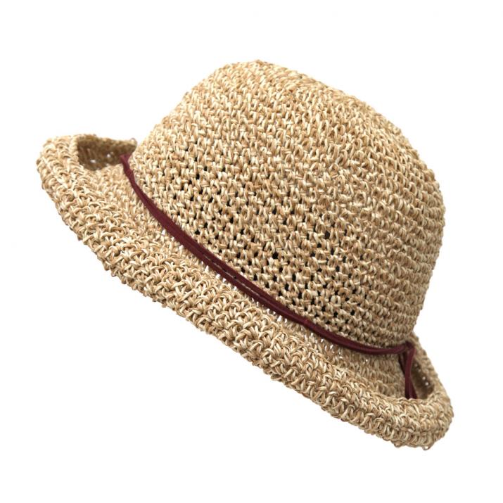 ワックスコード巻きPコマ編み