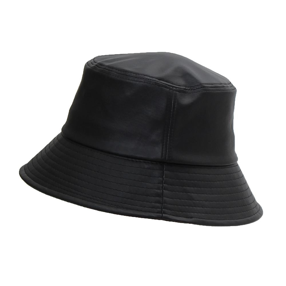 合皮バケットハット
