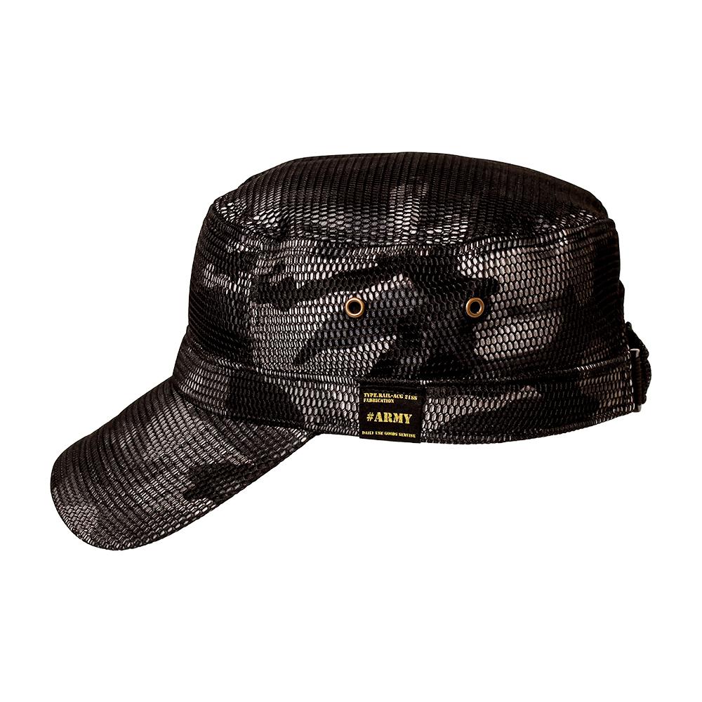 エアメッシュサイドワッペンレイルキャップ