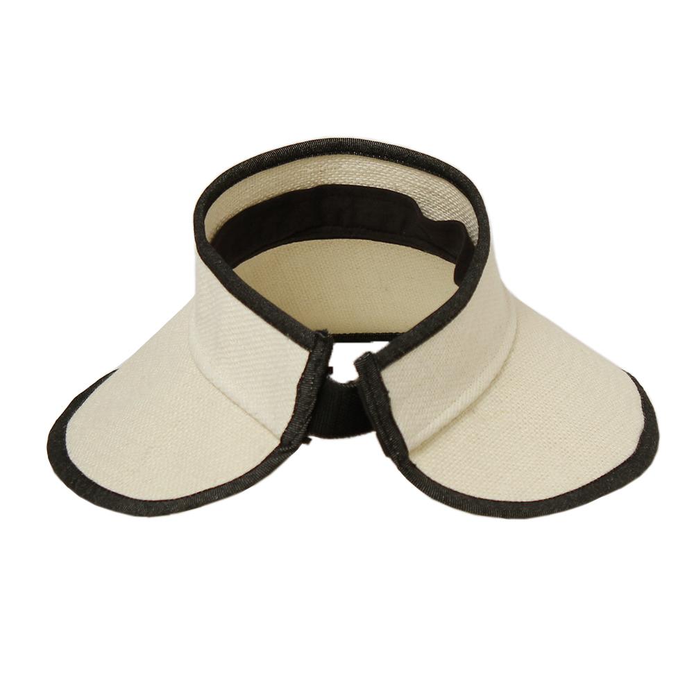 ジュートパイピングサンバイザー