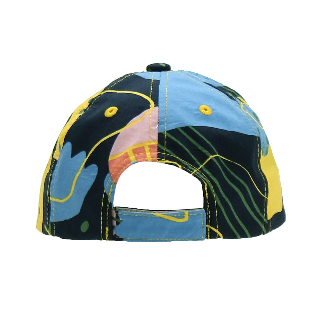 幾何プリントキャップ