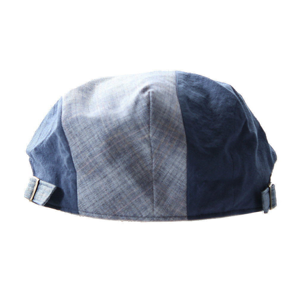 インディゴ系パッチワークハンチング