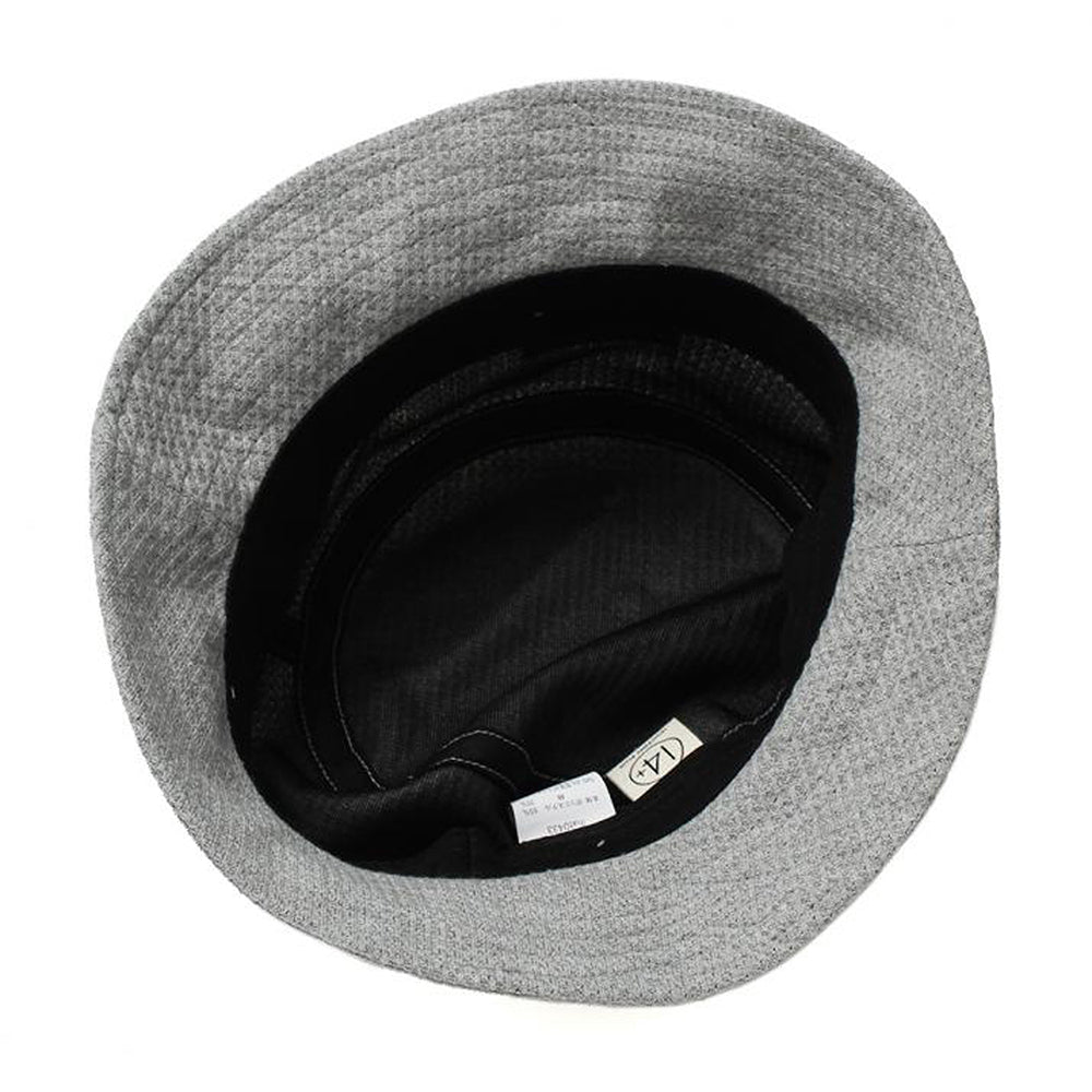 ワッフル素材タグ付きバケットハット