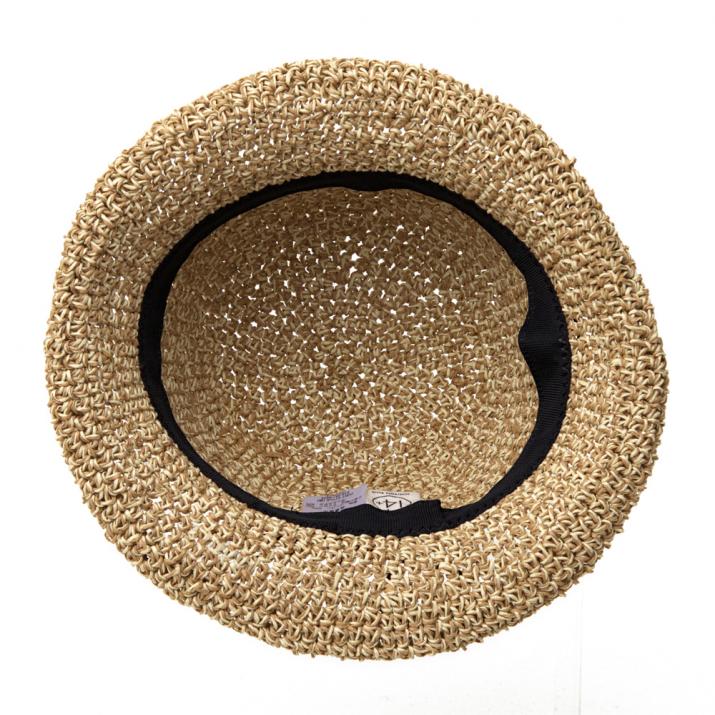 ワックスコード巻きPコマ編み