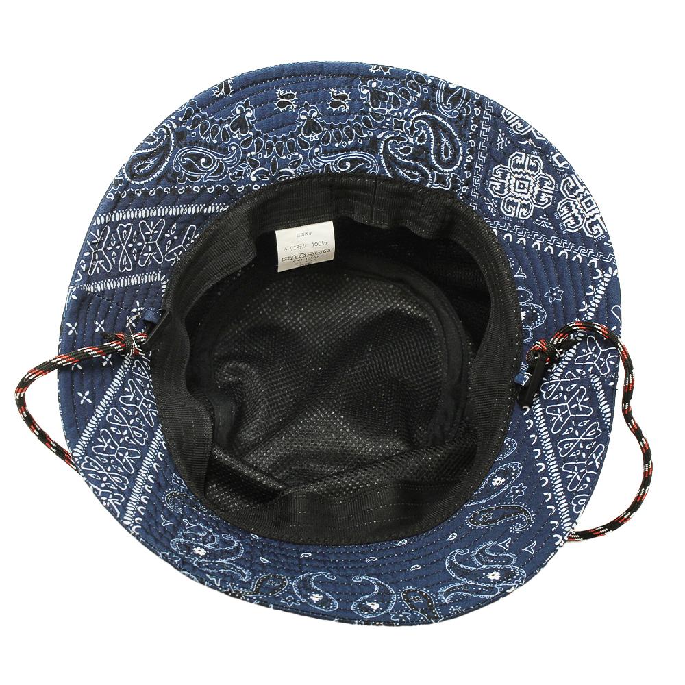 撥水ペイズリーバケットハット