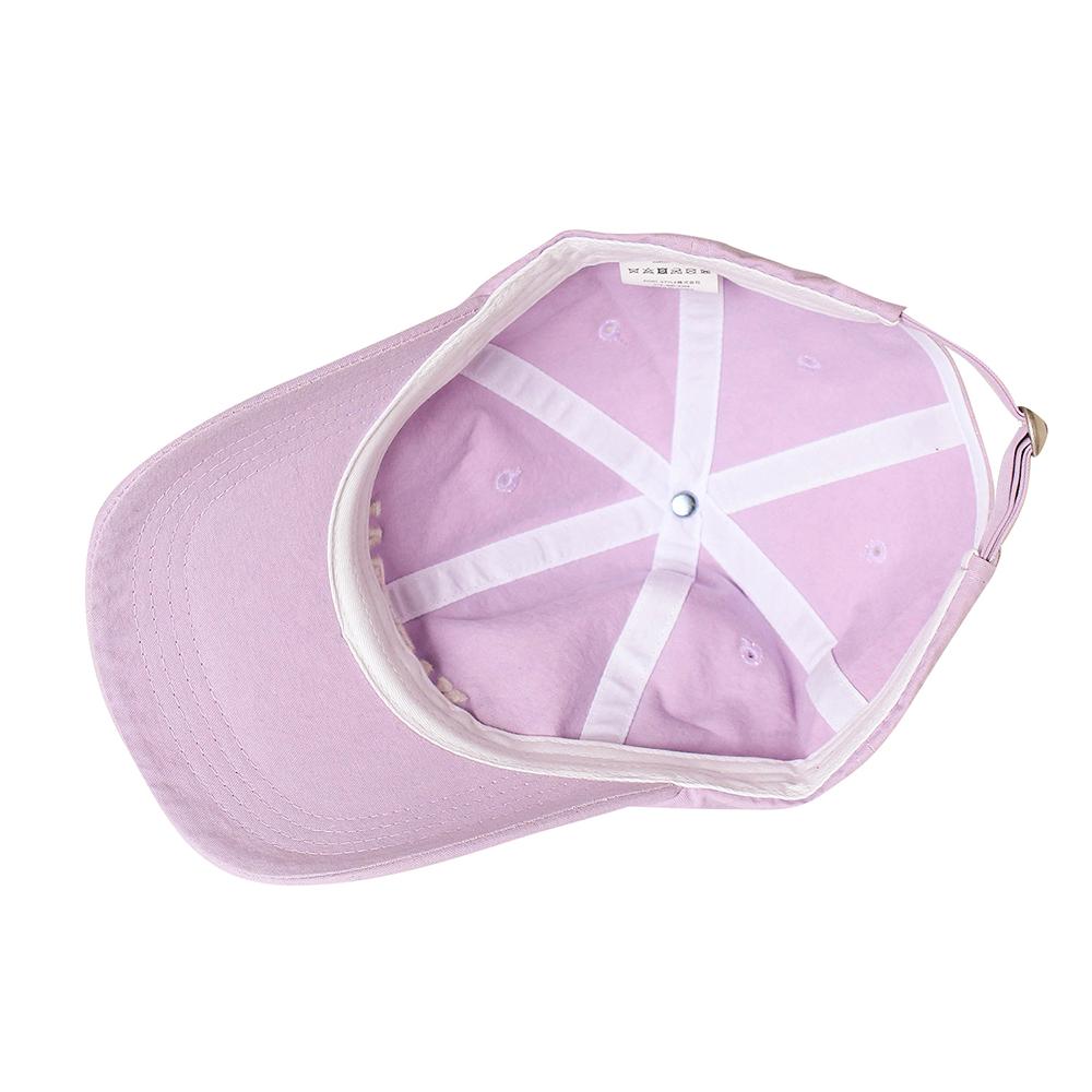 コットンNATURAL刺繍キャップ