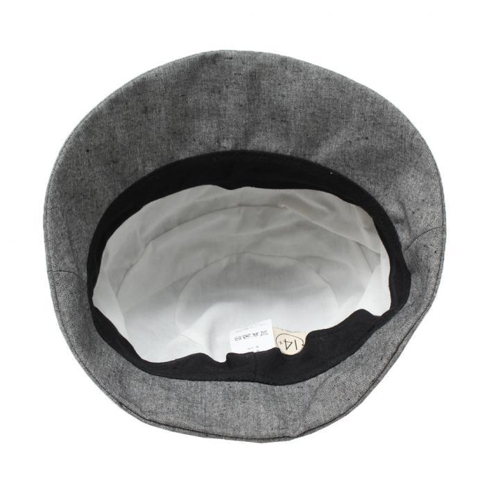 インディゴコットン小つばクロッシェ