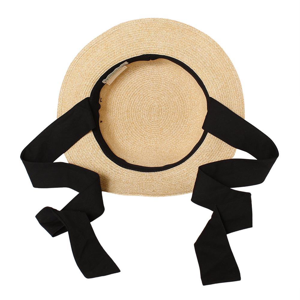 ペーパーリボン付カンカン帽