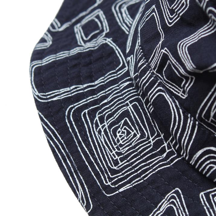 サークル柄ウォッシュサファリ