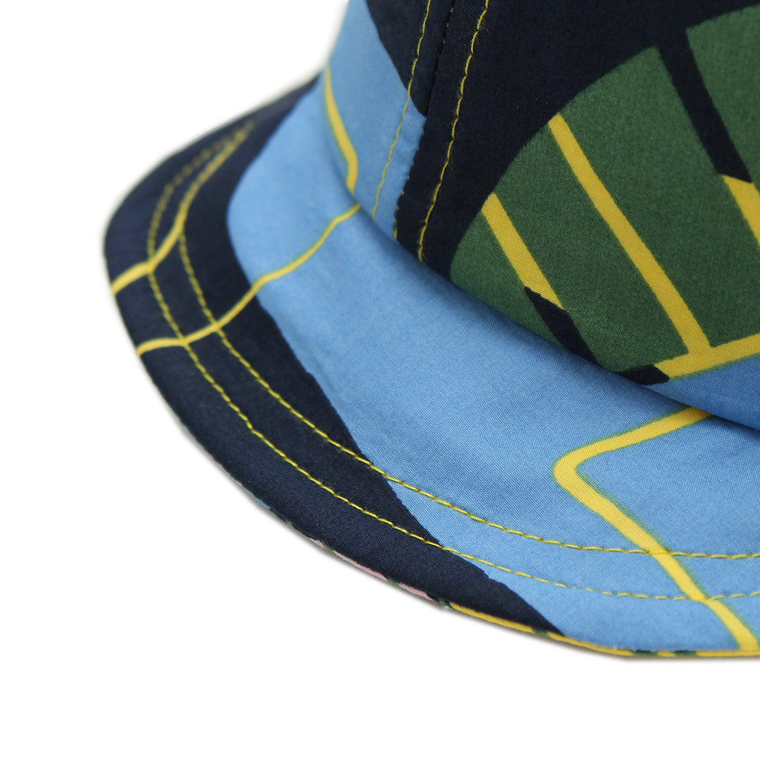 幾何プリントキャップ