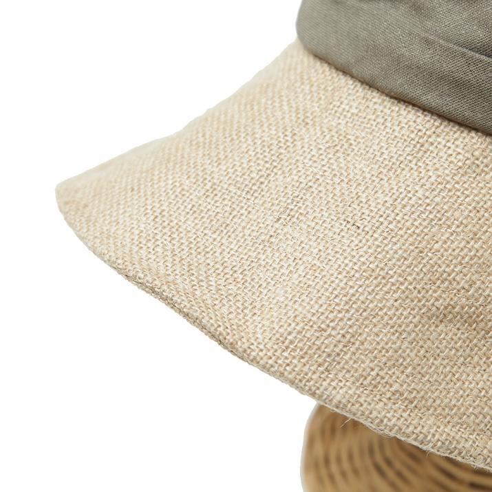 ジュート麻バックリボンサンバイザー