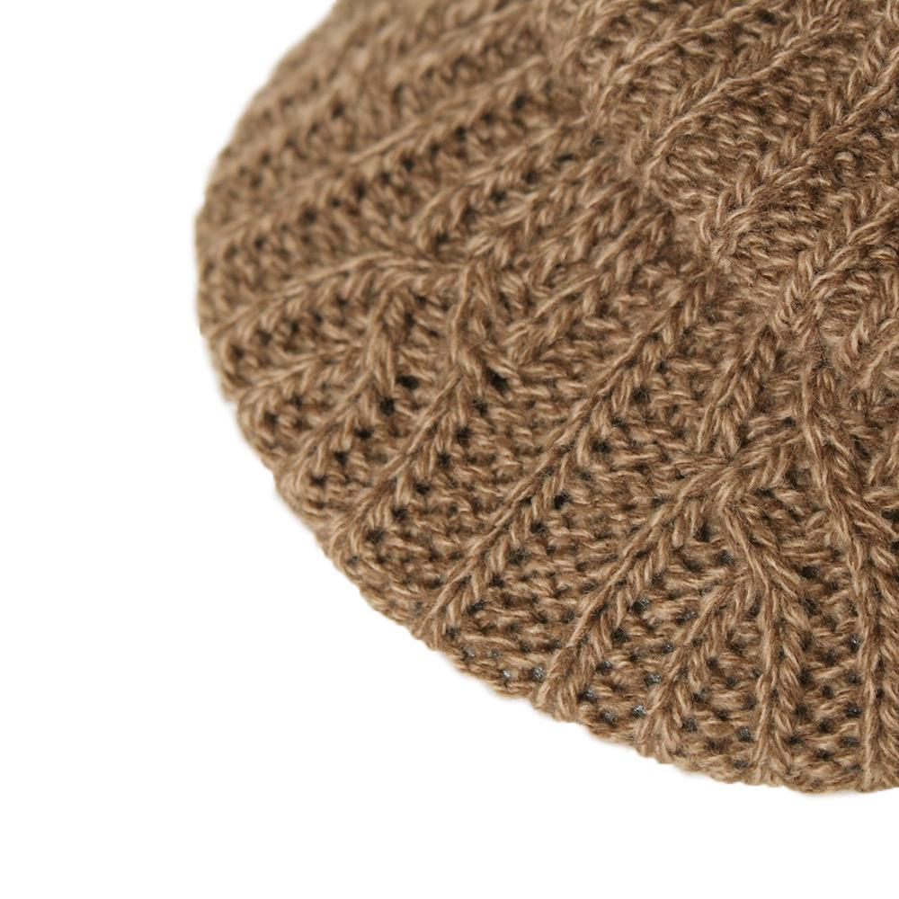 耳あて付きつば付きニット