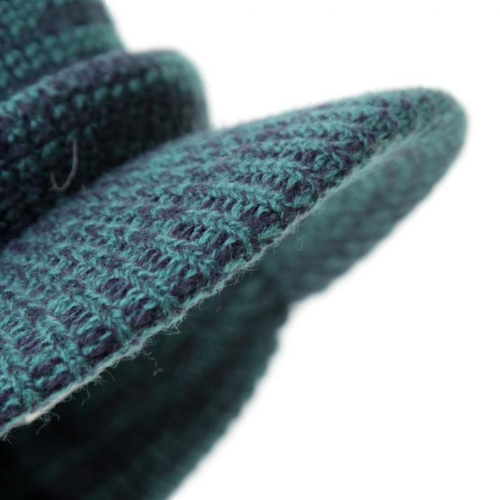 シンプルつば付きニット