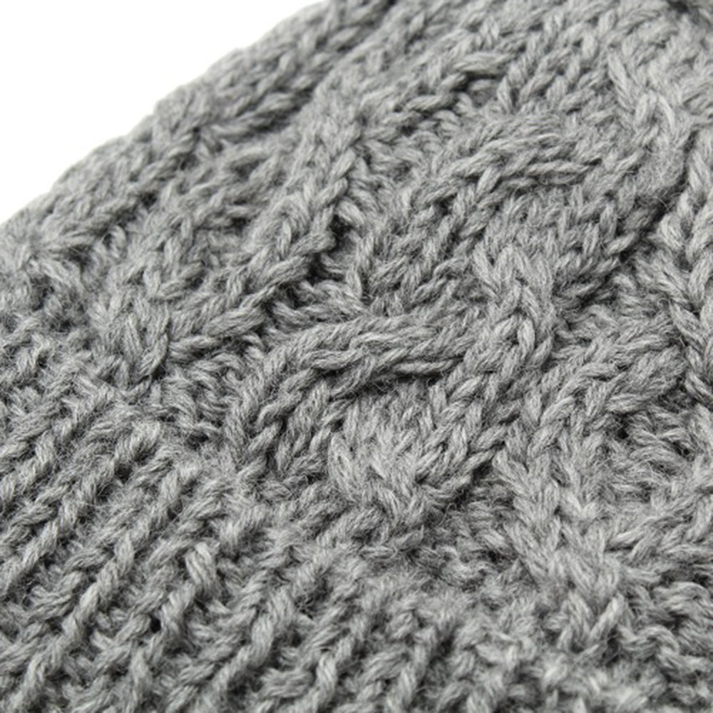 内ボアウールケーブル編みワッチ